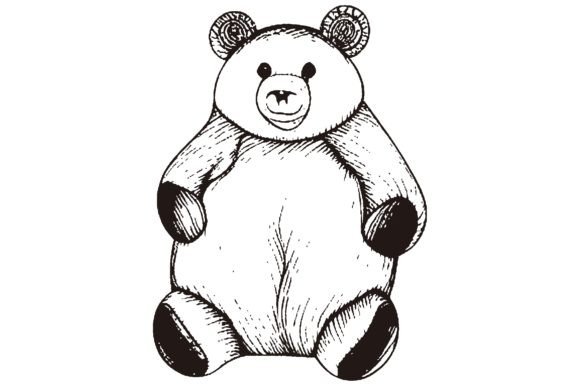 Download Cute Bear Line Art Vector - Line art Collection