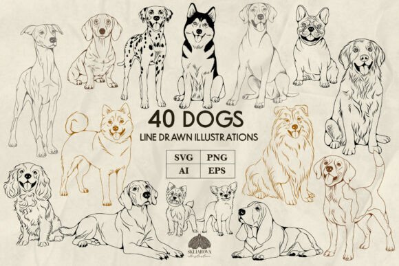 Download Dogs Line Art Svg Png - Line art Collection
