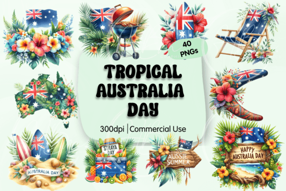 Download Tropical Australia Day Clipart - Australia Collection