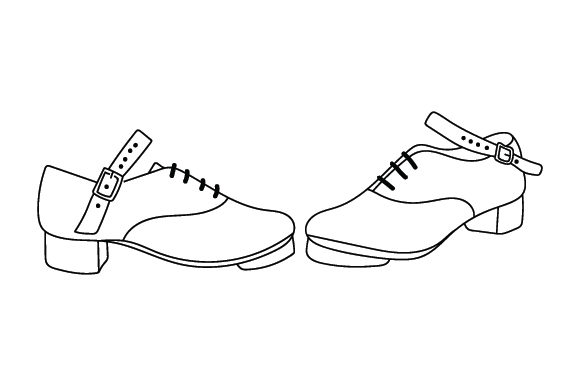 Download Irish Dance Hard Shoes Line Art - Line art Collection